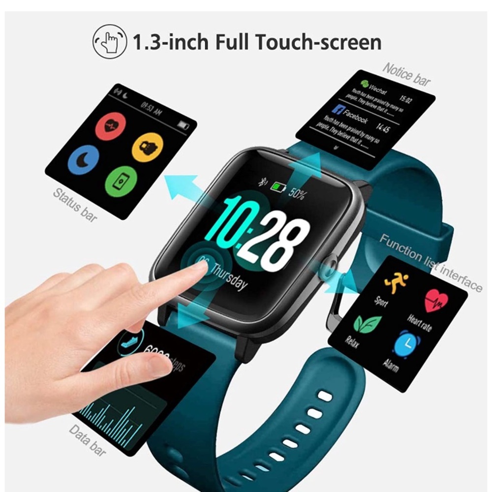 Smart Watch, Waterproof Touch Screen- iOS, Android - Picture 2 of 16